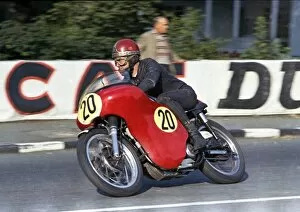 Images Dated 22nd July 2011: Jack Ahearn at Quarter Bridge: 1966 Senior TT