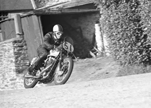 Images Dated 3rd October 2021: Jack Fryer (BSA) 1958 Junior Snaefell Manx Grand Prix