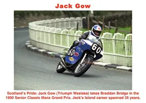 Jack Gow Triumph Weslake 1990 Senior Classic Manx Grand Prix