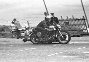 Images Dated 24th February 2022: Jack Rowlands & D C Alcock (Norton) 1957 Sidecar TT