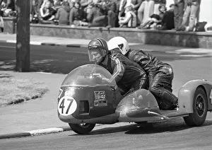 Images Dated 21st November 2015: Jack Trustham & John Cowley (BMW) 1975 500cc Sidecar TT