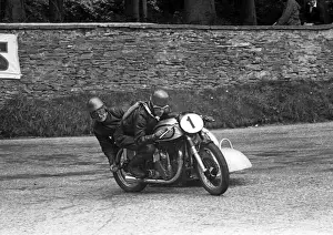 Jack Wijns & Jean Vervoot (Norton) 1954 Sidecar TT