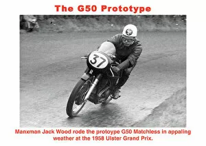 Images Dated 25th March 2023: Jack Wood Matchless 1958 Senior Ulster Grand Prix