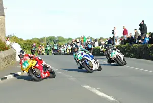 James Cowton (Kawasaki) Ivan Lintin (Kawasaki) and Jamie Coward (Kawasaki) 2015 Southern 100