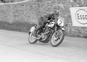 Images Dated 23rd October 2021: James Davie (BSA) 1954 Junior Clubman TT