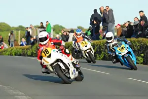 James Hinchliffe (Kawasaki) and Thomas Gottschalk (Suzuki) 2015 Southern 100