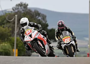 Images Dated 31st July 2022: Jamie Williams (BMW) and Paul Jordan (Yamaha) 2022 Southern 100