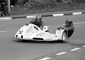 Jed Tennant & Maria Clarke (Suzuki Interceptor) 1985 Sidecar TT