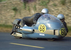Images Dated 16th June 2021: Jeff Gawley & Graham Alcock (BMW) 1971 500 Sidecar TT