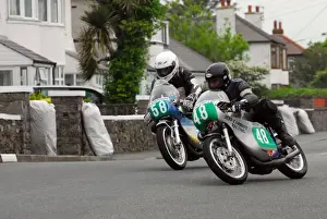 Jeff Ward Prints: Jeff Ward & Billy Cummins (Suzuki) 2014 Pre TT Classic