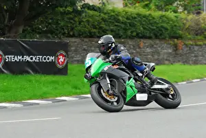 Jeff Ward Prints: Jeff Ward (Kawasaki) 2015 Super Twin Manx Grand Prix