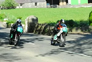 Images Dated 30th May 2016: Jeffrey Vromant (Yamaha) Richard Boal (Ducati) 2016 Pre TT Classic