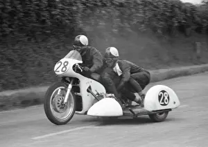 Triumph Prints: Jim Bollington & Don Simpson (Triumph) 1960 Sidecar TT