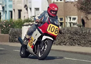 Images Dated 27th February 2020: Jim Gibson (Yamaha) 1987 Senior Manx Grand Prix