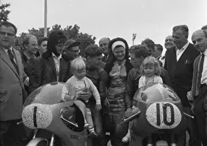 Jim Redman (Honda) and Alan Shepherd (MZ) 1964 Lightweight TT