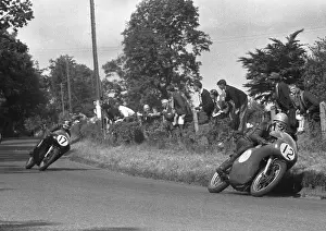 Jim Redman (Norton) and Paddy Driver (Norton) 1959 Junior Ulster Grand Prix