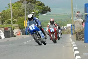 Images Dated 28th May 2012: Jimmy Creer (Drixton Honda) & Terry Kermode (Aermacchi) 2012 Pre TT Classic