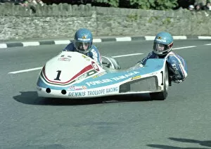 Jock Taylor Gallery: Jock Taylor & Benga Johansson (Fowler Yamaha) 1981 Sidecar TT
