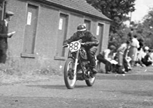 Images Dated 4th April 2021: Joe Glazebrook (AJS) 1949 Junior Ulster Grand Prix