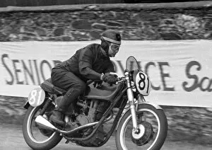 Images Dated 30th September 2020: Joe Glazebrook (AJS) 1956 Junior TT