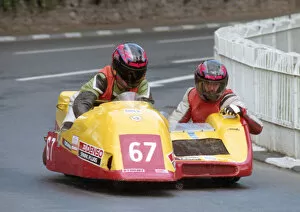 Images Dated 29th April 2020: Joe Newton & Eamon Newton (JNSR Honda) 1996 Sidecar TT
