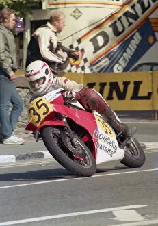 Images Dated 23rd July 2020: Joe Phillips (Yamaha) 1987 Senior Manx Grand Prix