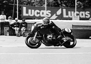 Images Dated 12th April 2019: Joey Dunlop (Black Protest Honda) 1981 Classic TT
