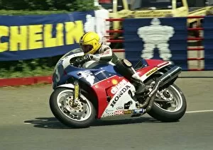Joey Dunlop (Honda) at Ballacraine; 1988 Production B TT