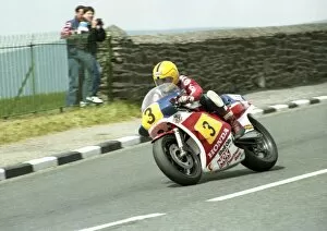 Images Dated 30th March 2013: Joey Dunlop at Signpost Corner: 1984 Senior TT