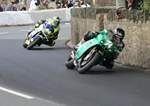 Images Dated 11th July 2018: Joey Thompson (Paton) and Rob Hodson (Kawasaki) 2018 Southern 100