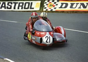 John Barker & Chris Emmins (Devimead BSA) 1974 750 Sidecar TT