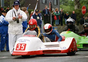 John Booth Gallery: John Booth & Mike Cain (Honda) 1996 Sidecar TT