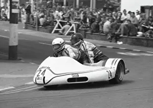 Graham Wellington Prints: John Boswell & Graham Wellington (Yamaha) 1980 Sidecar TT
