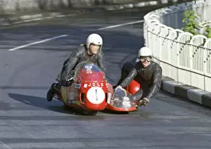 Images Dated 7th October 2020: John Brandon & Cliff Holland (JCLS Honda) 1973 750 Sidecar TT