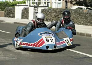Clive Price Gallery: John Brandon & Clive Price (Honda) 1985 Sidecar TT