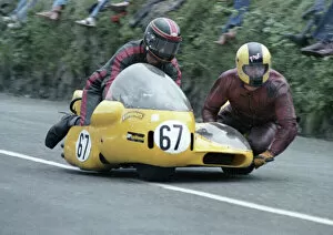 Images Dated 16th September 2020: John Brandon & Pat Wynne (Yamaha) 1978 Sidecar TT