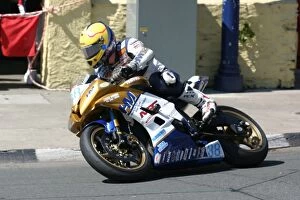 Images Dated 4th June 2008: John Burrows at Parliament Square: 2008 Supersport TT