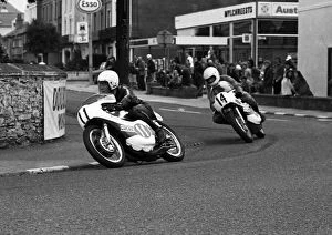 Images Dated 18th December 2017: John Carpenter and Chris Revett (Yamaha) 1973 Lightweight Manx Grand Prix