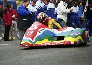 Images Dated 8th January 2018: John Childs & Sadie Childs (Honda) 1996 Sidecar TT