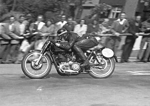 Images Dated 3rd April 2022: John Clark (AJS) 1953 Junior TT