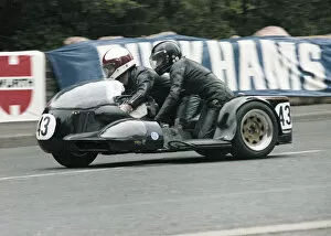 Images Dated 18th September 2020: John Davies & William Williams (Crooks Suzuki) 1979 Sidecar TT