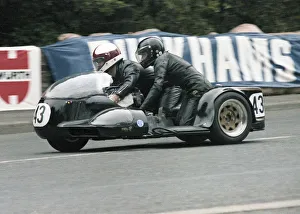 Images Dated 18th September 2020: John Davies & William Williams (Crooks Suzuki) 1979 Sidecar TT