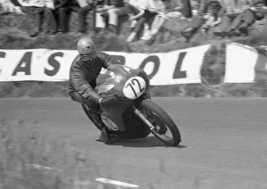 John Gabites at Signpost Corner: 1962 Senior TT