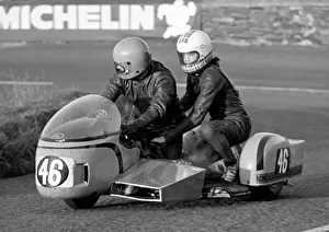 Suzuki Prints: John Graham Ian Forrest Suzuki 1975 500 Sidecar TT