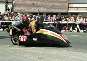 John Jefferson Prints: John Hartell & John Jefferson (Windle Yamaha) 1985 Sidecar TT