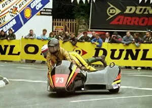 Images Dated 19th September 2013: John Hartell and Nick Roche (Armstrong) 1988 Sidecar TT