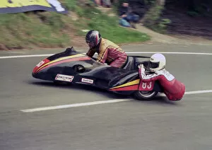 Images Dated 25th December 2021: John Hartell & Nick Roche (CWH Armstrong) 1987 Sidecar TT