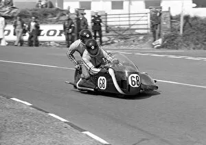Images Dated 6th August 2016: John Hartell & Robert Hartell (Suzuki) 1977 Sidecar TT