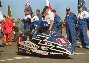 Bruce Moore Gallery: John Holden & Bruce Moore (DMR Yamaha) 1999 Sidecar TT