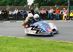 Images Dated 8th August 2018: John Holden & Jamie Winn (Fanuc Honda) 2004 Sidecar TT